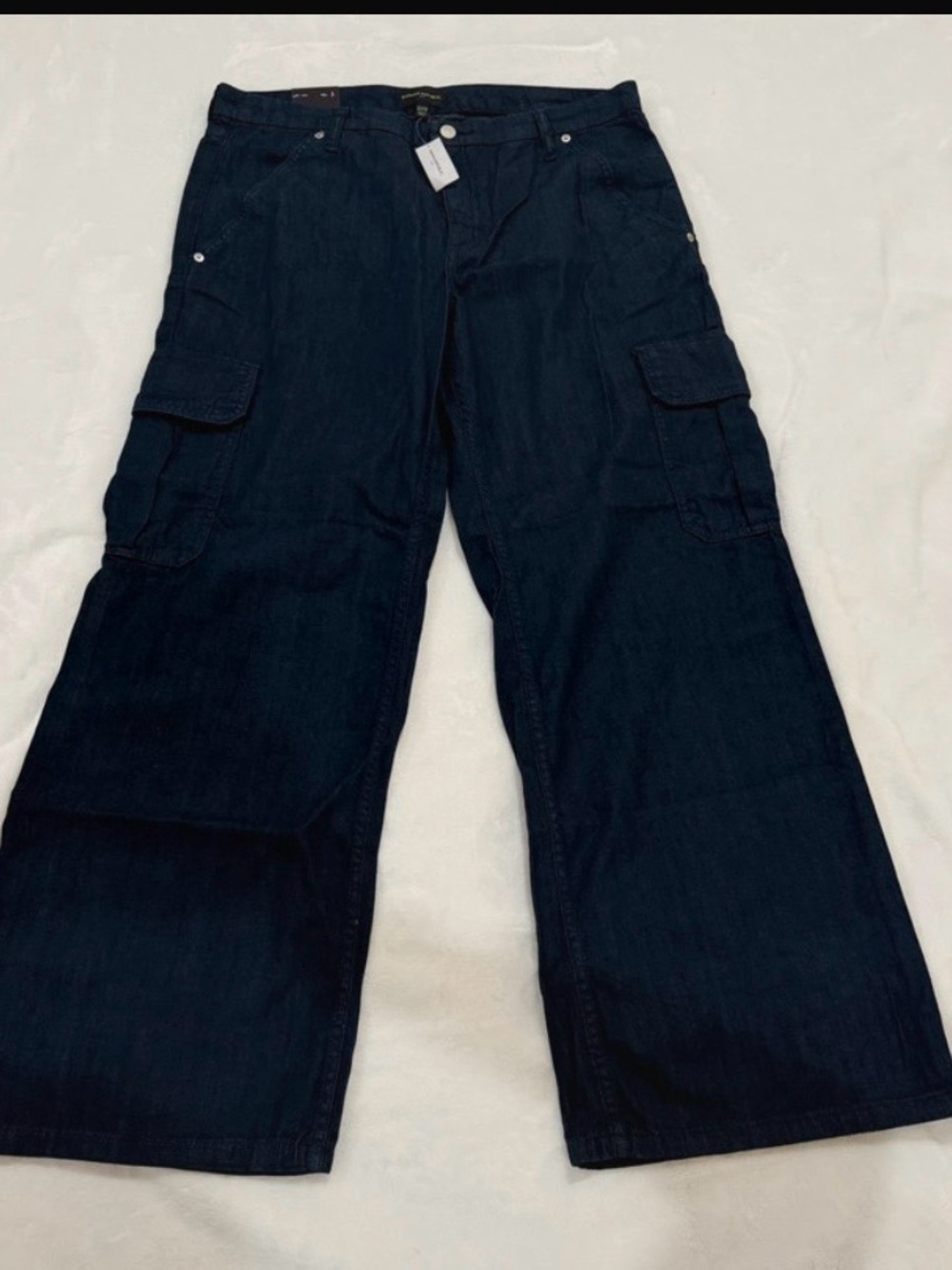 Woman’s Cargo Jeans Pants - Dark Blue banana republic 32